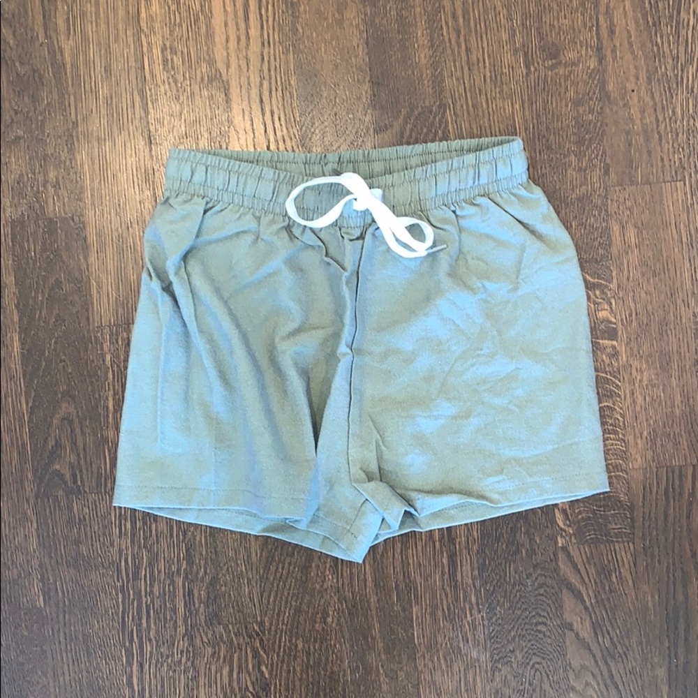Green shorts